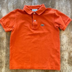 Lacoste size 8 orange polo